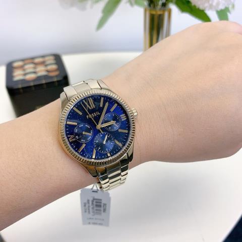Montre fossil gold et bleu