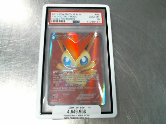 Carte pokemon victini holo