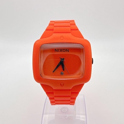Montre nixon en plastique orange