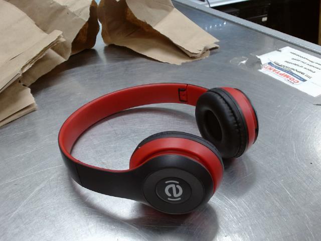 couteur bluetooth rouge et noir