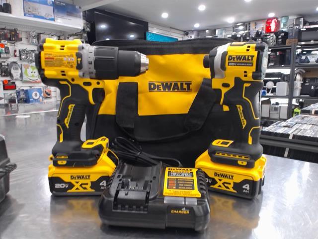 Kit drill impact avec chargeur et batt