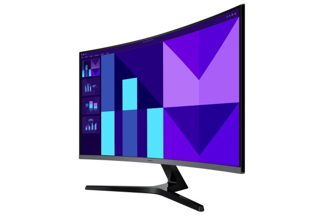 Samsung curved moniteur 32 p +char