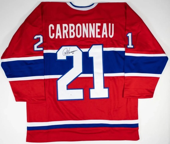 Carbonneau jersey sign coa