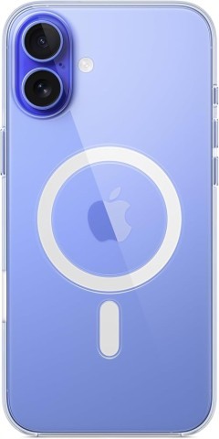 Iphone 16 bleu dans case