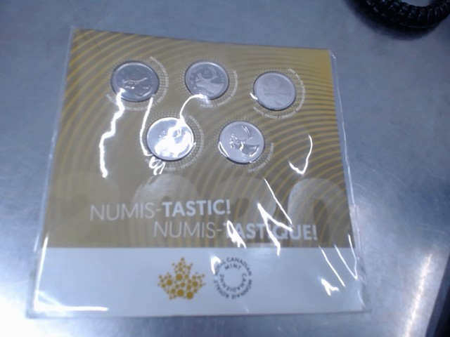 5x 25cent numis-tastic! new