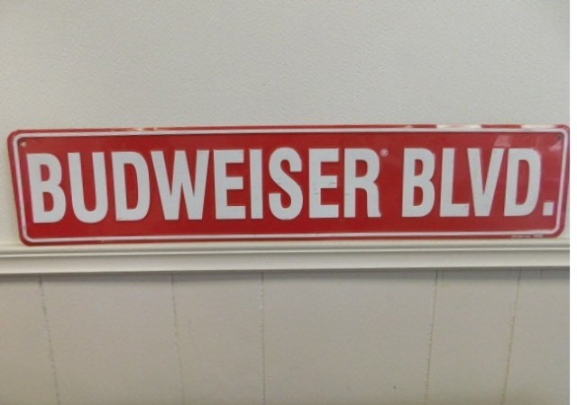 Budweiser boulevard sign