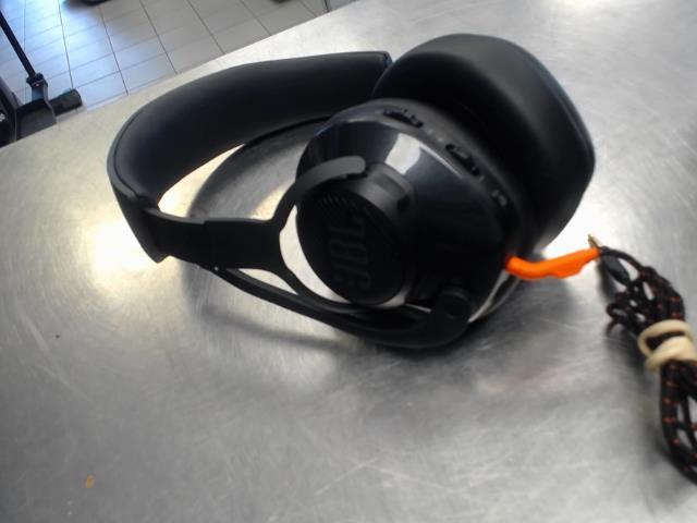Casque gamer jbl noir orange