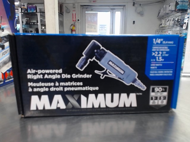 Air-powered right angle die grinder