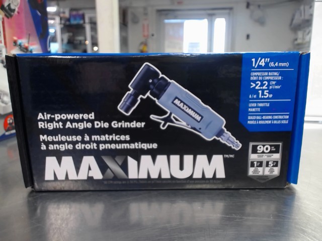 Air-powered right angle die grinder