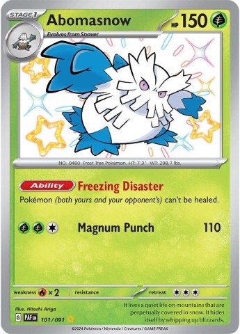 Abomasnow carte pokemon hp150
