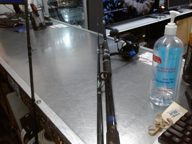 Canne a peche heavy action+reel okuma 6k