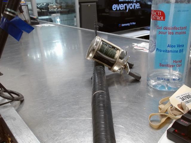 Canne a  peche heavy action+reel iron
