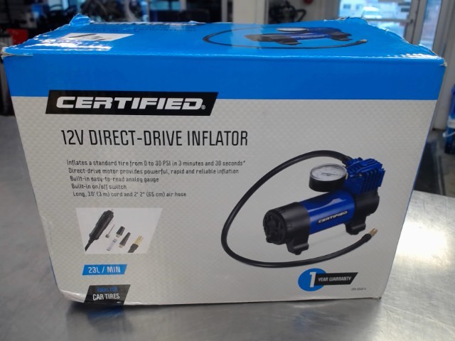 Air compressor / tire inflator certified