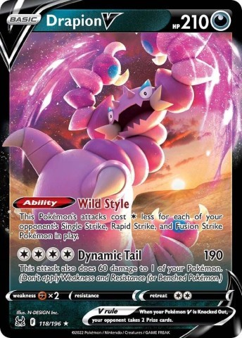 Carte pokemon drapion v