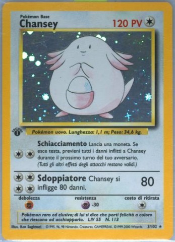 Carte pokemon chansey hollow