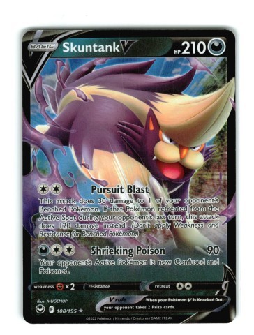Carte pokemon skuntank v