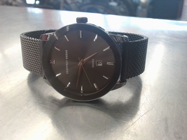 Montre bracelet cote de mailles noir