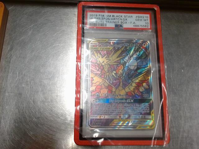 Moltres & zapdos & articuno gx psa 10