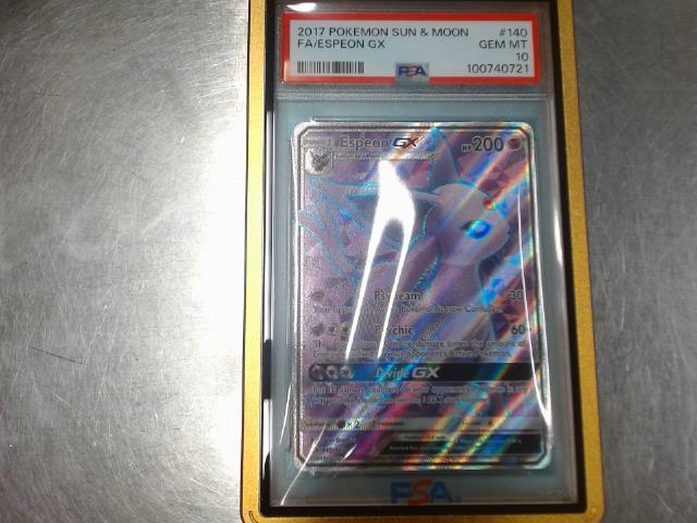 Fa/espeon gx 2017 pokemon sun@moon psa10