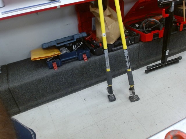 Quick support rod double
