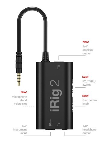 Irig 2 multimedia guitar interface