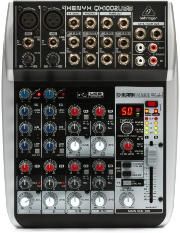 Xenyx qx1002usb mixer + wires
