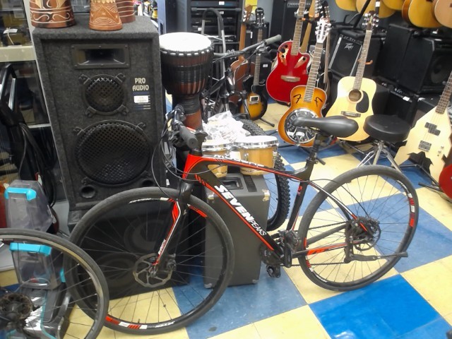 Red and black bike good shape