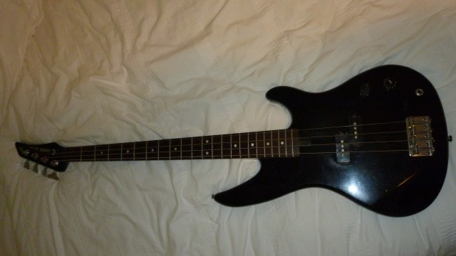 Guitar electrique basse avecsofrt case n