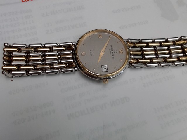 Montre bracelet 3 couleurs d'or