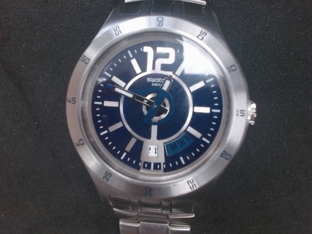 Montre swatch swiss men in blue dial