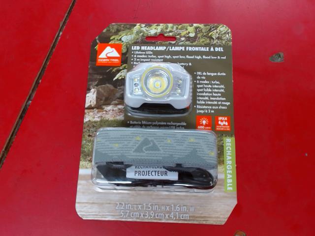 Lampe frontale del 600 lumens neuf/new