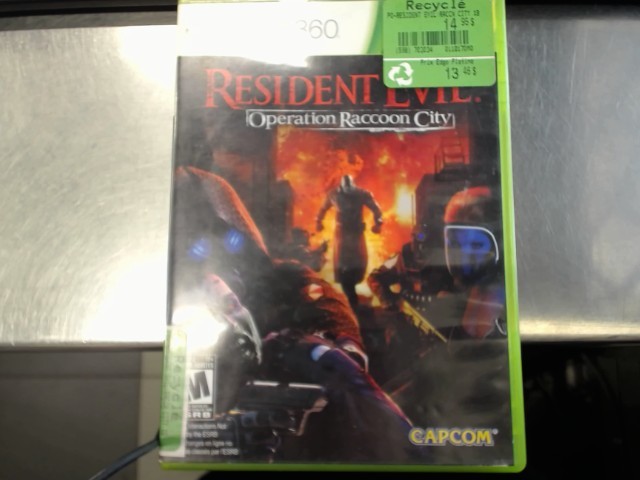 Resident evil operation racoon city