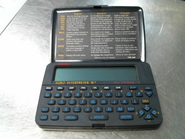 Traducteurs euro franklin w7