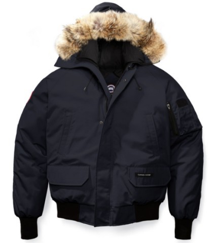 Manteau hiver bleu canada goose fourrure