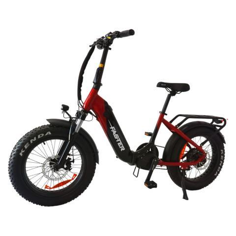 Velo electrique rouge + chargeur
