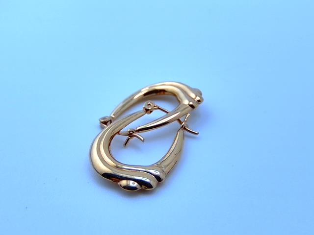 BOUCLES D OREILLES EN OR 14KT