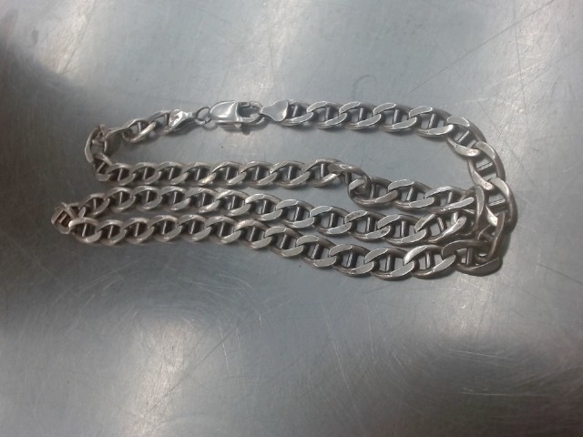 Chaine argent locket bris