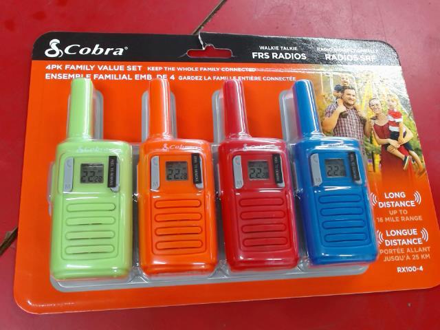 4 walkie talkie de couleur neuf/new
