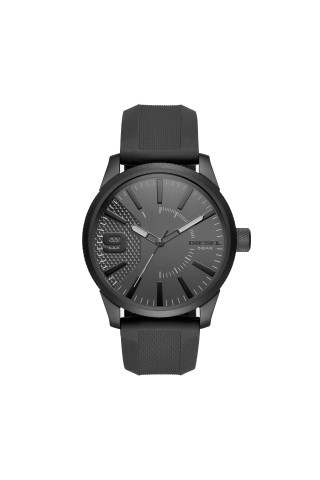 Diesel noir +bracelet en plastique