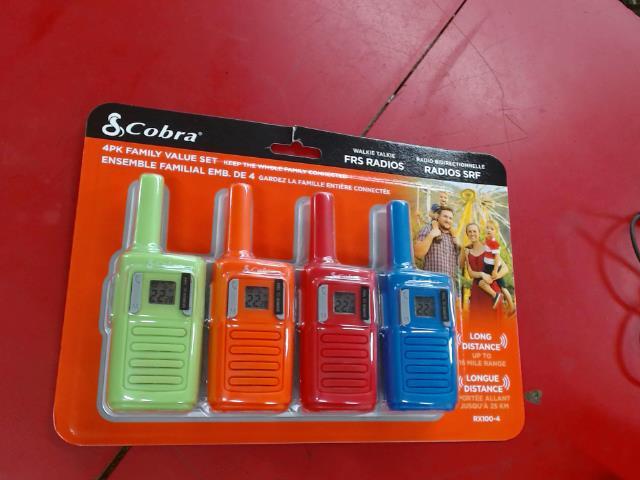 4pc walkie talkie de couleur neuf/new