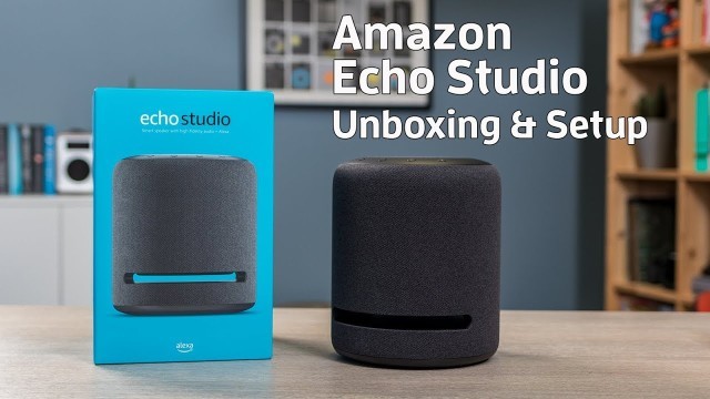 Amazon echo studio in the box