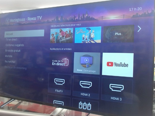 Tv inteligente roku 58pouce