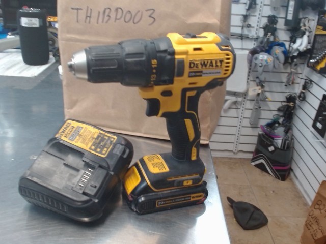 Drill dewalt + batt + charg