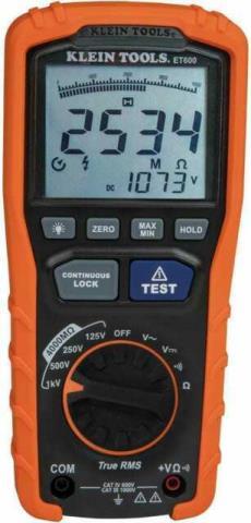 Et600 digital insulation resistance test