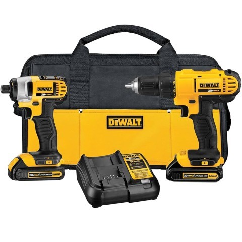 Kit dewalt +dril+battacc
