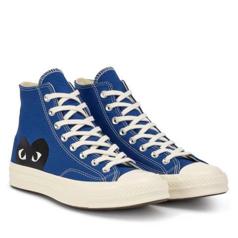 Converse x comme des garcons blue hi-top