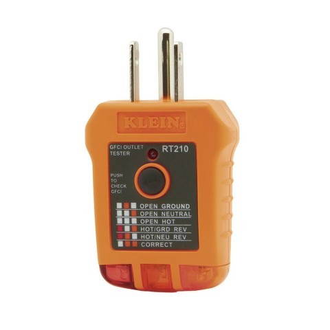 Gfci receptable tester