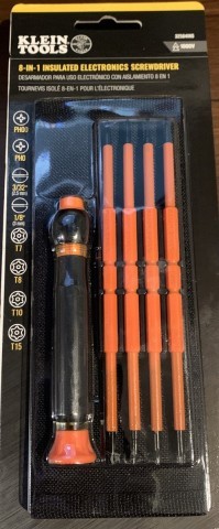 Insulated electronic screwdriver