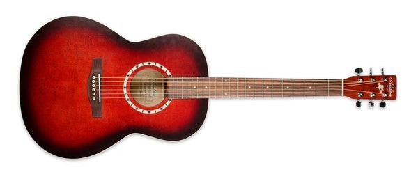 Guitare acoustique red cherry in case