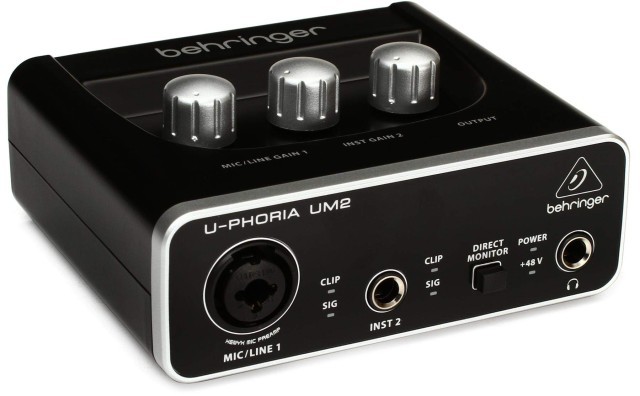 Audio interface behringer u-phoria um2